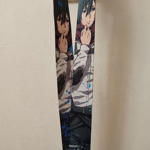 Attack On Titan Mikasa Ackerman Cloth Lanyard With Clasp Official AoT Product